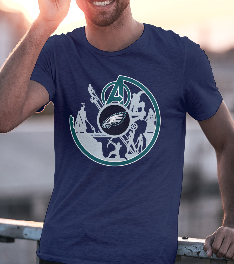 Eagles Avengers Silhouette Crossover T-Shirt