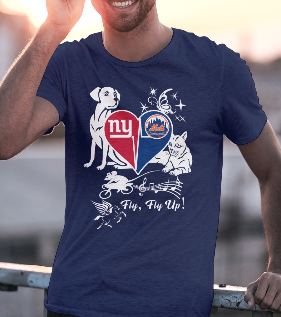 Ny Giants Mets Fly Fly Up T-Shirt