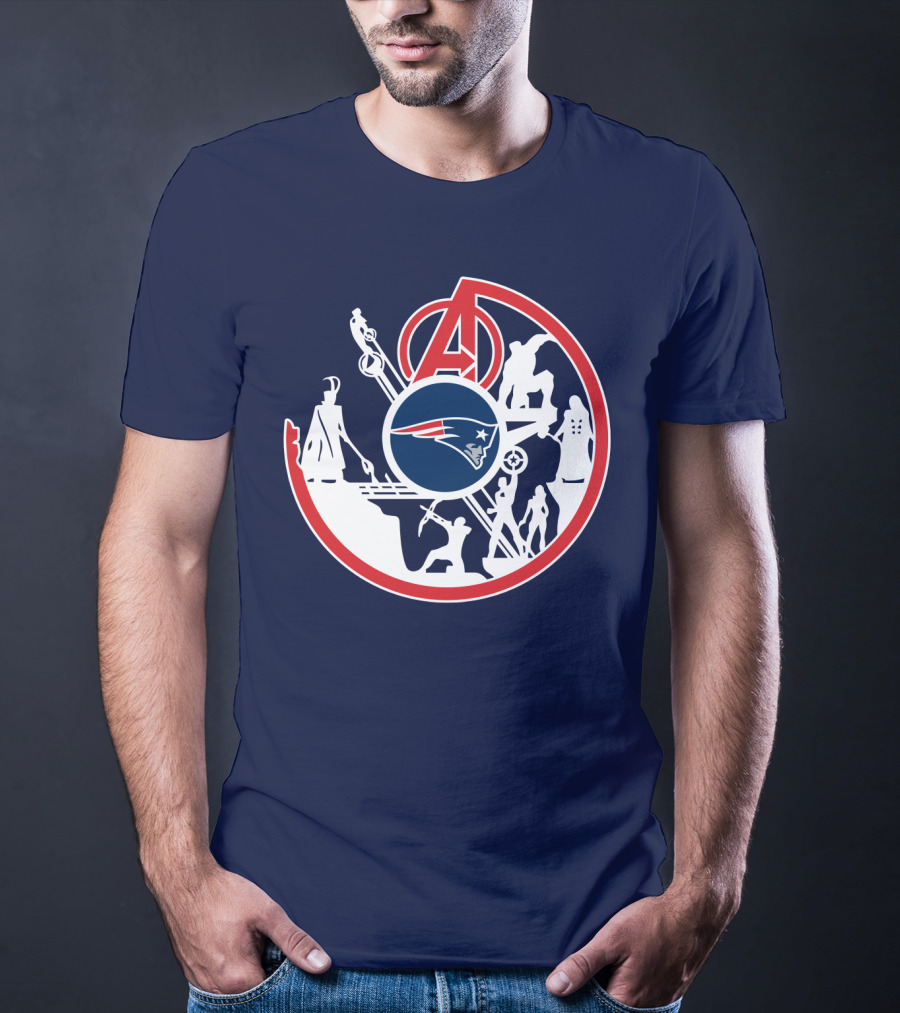 New England Patriots Avengers Crossover T-Shirt