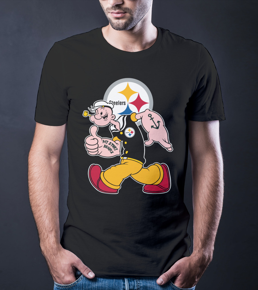 Steelers Popeye My Story Begins T-Shirt
