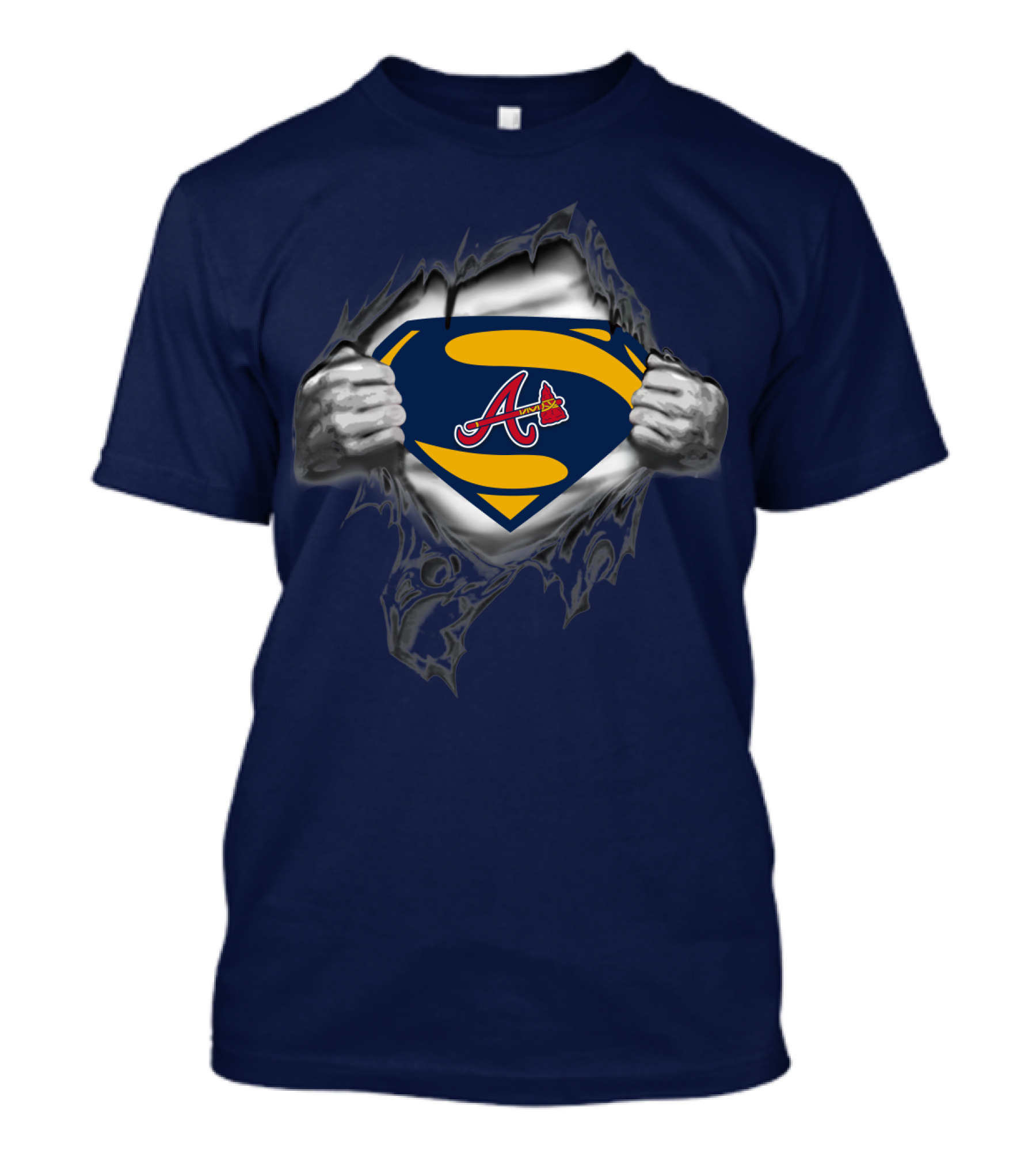Atlanta Braves Superman Logo Iconic Symbol T-Shirt