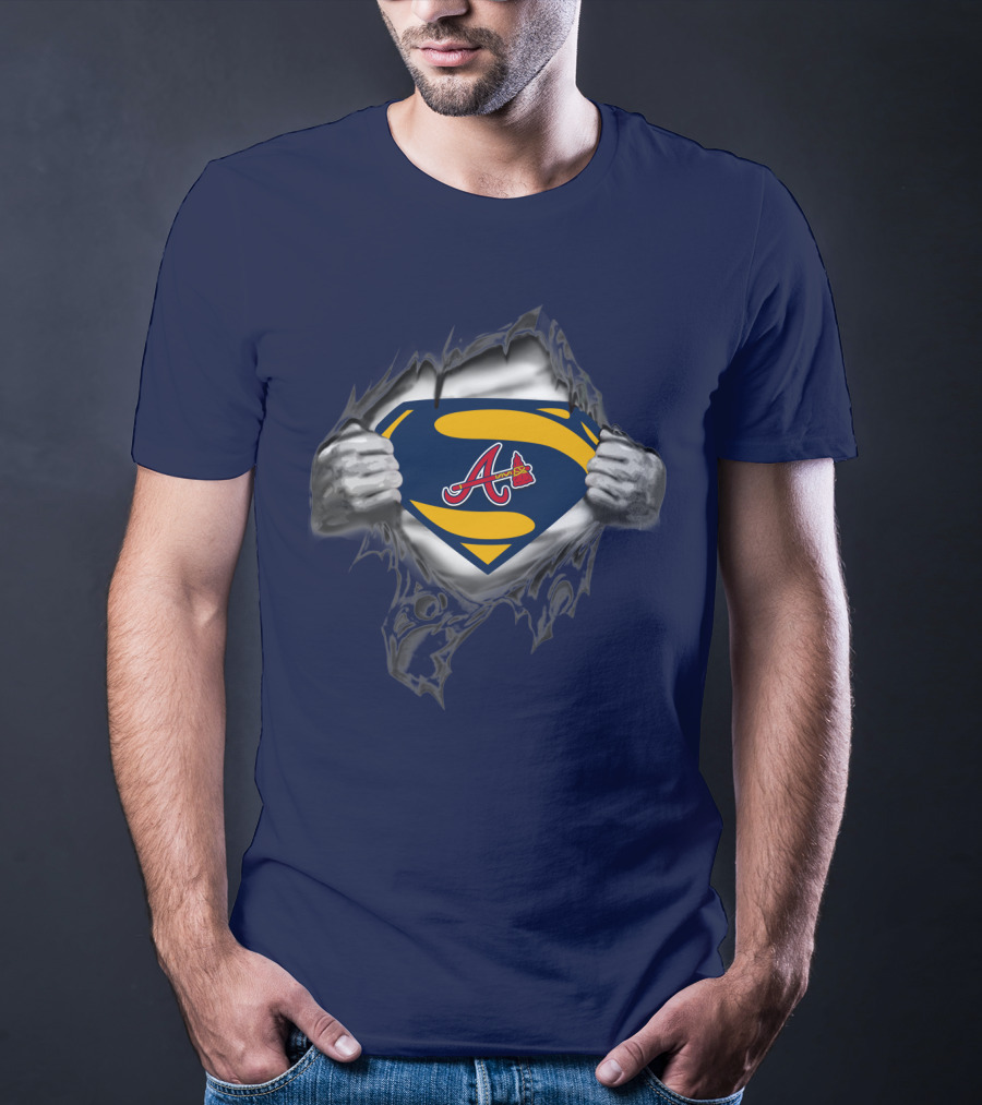 Atlanta Braves Superman Logo Iconic Symbol T-Shirt
