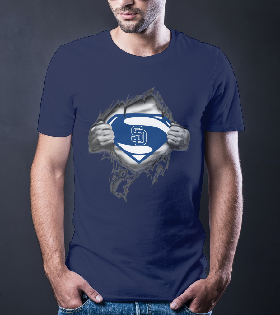 San Diego Padres Superman Logo Concept T-Shirt