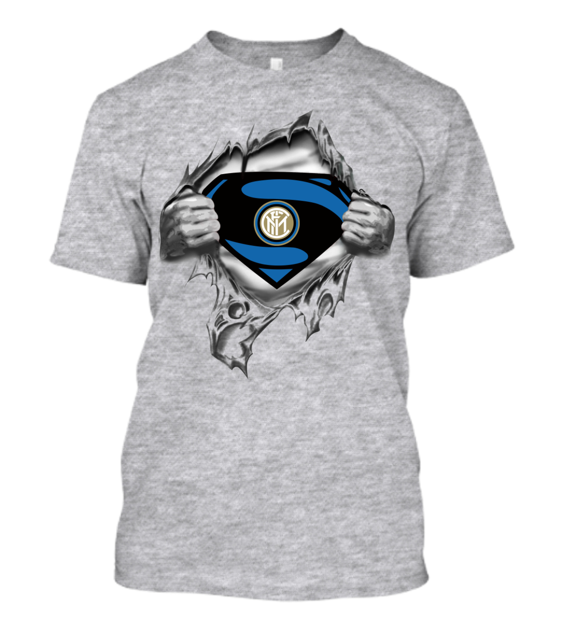 Inter Milan Superman Emblem Reveal T-Shirt
