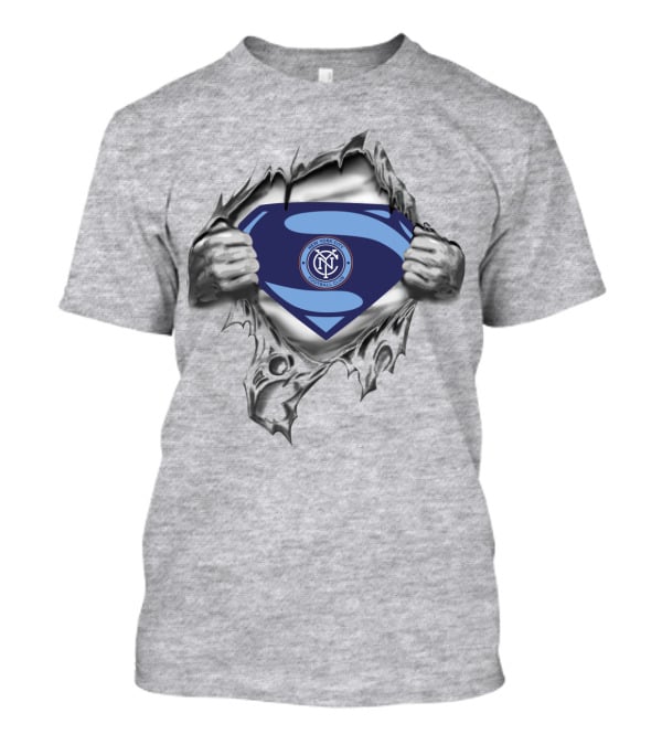 Superman Nyc Crest New York City Fc T-Shirt