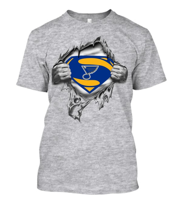 St. Louis Blues Superman Logo Concept T-Shirt
