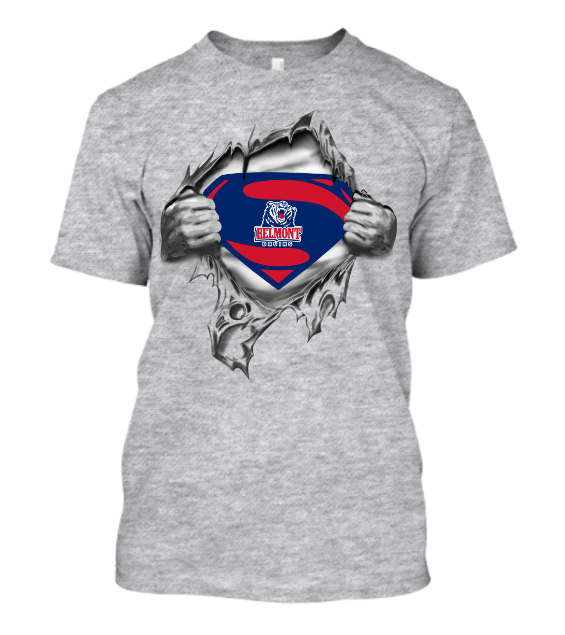 Superman Logo Belmont Bruins T-Shirt