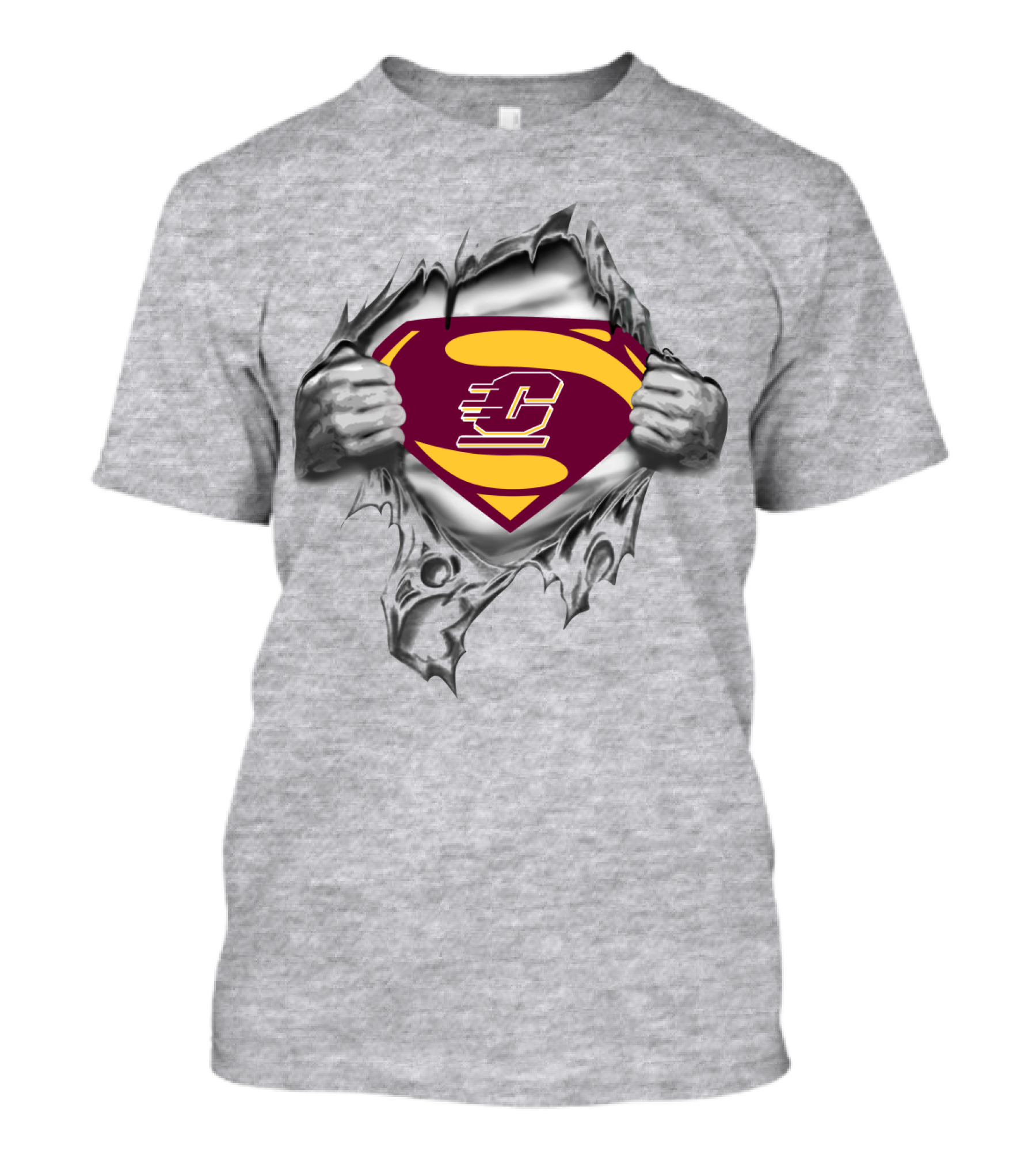 Central Michigan Chippewas Superhero T-Shirt