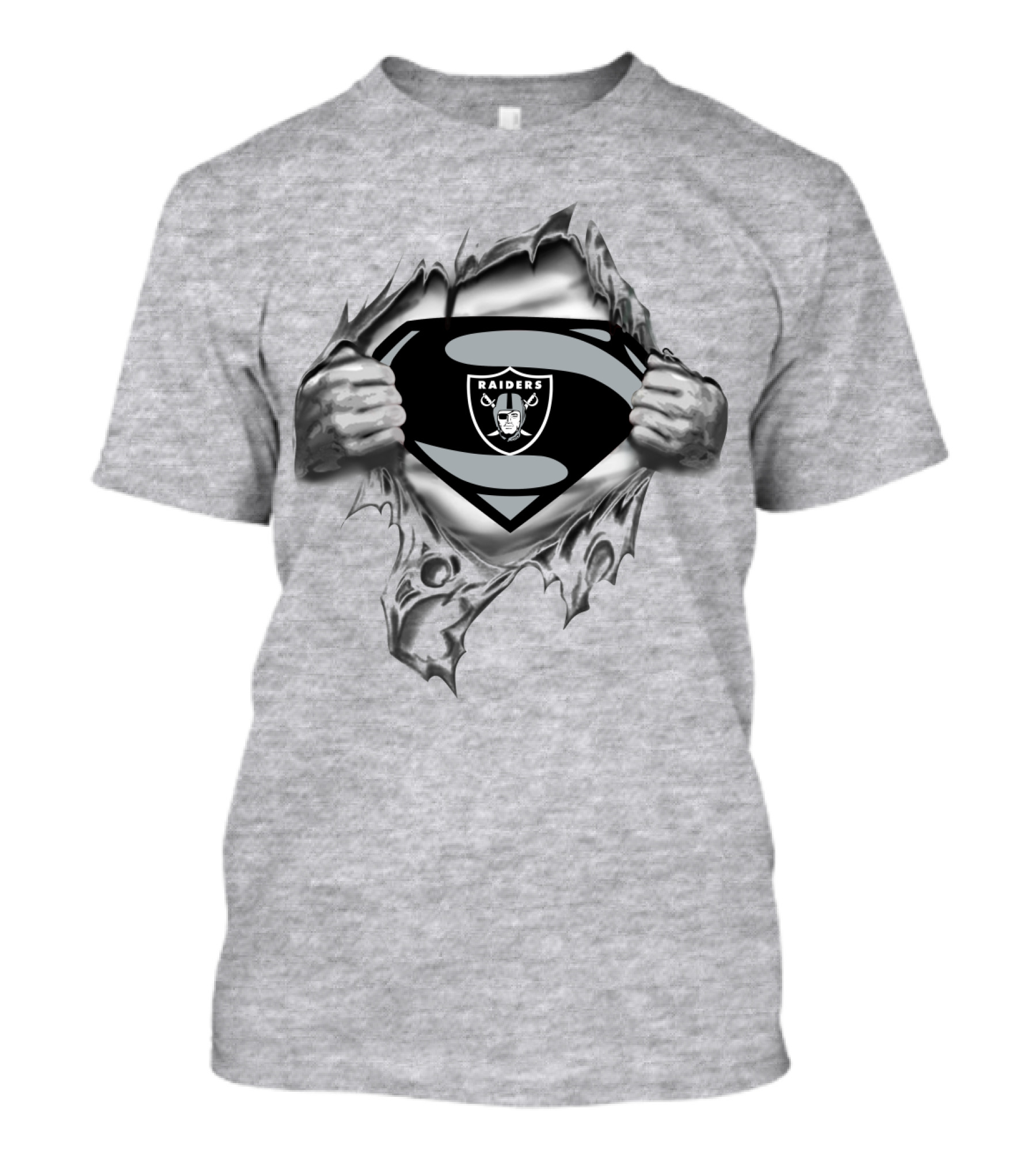 Las Vegas Raiders Superman Logo Burst T-Shirt