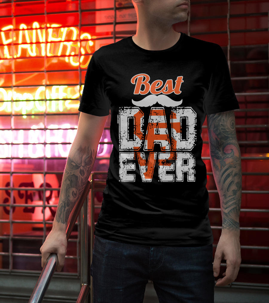 Best Dad Ever Giants Fan T-Shirt