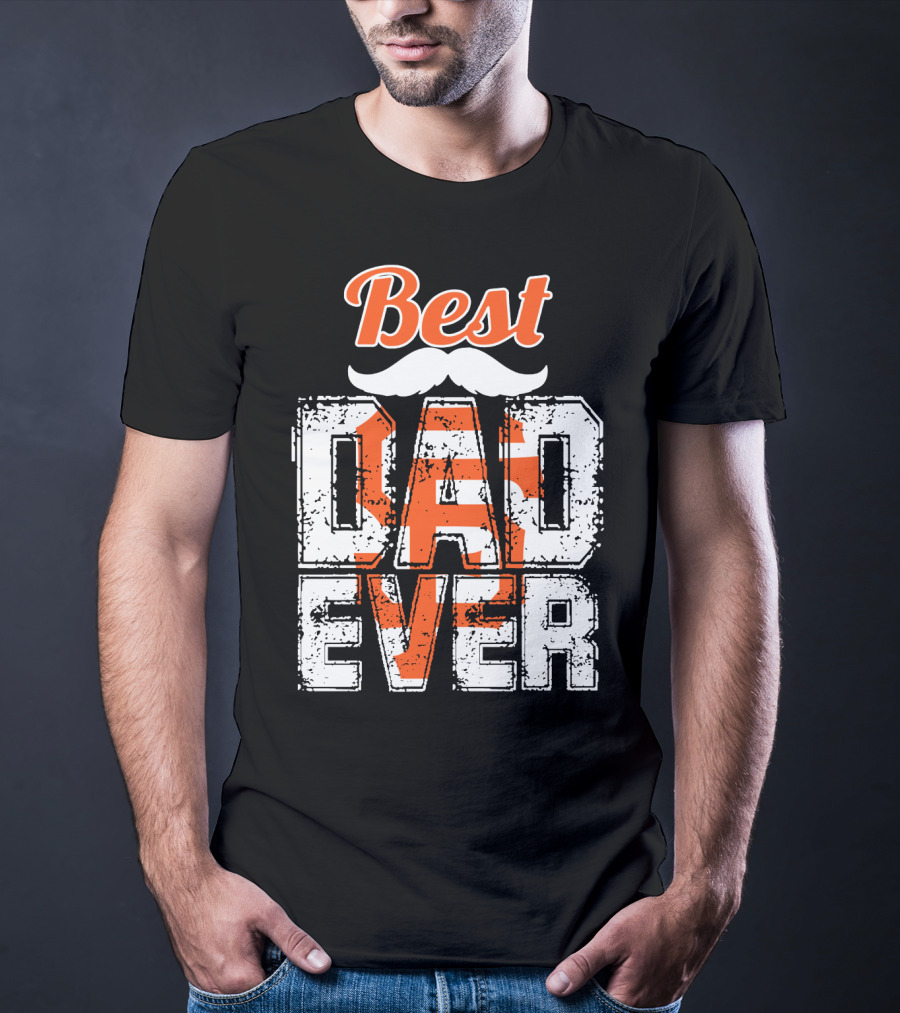 Best Dad Ever Giants Fan T-Shirt