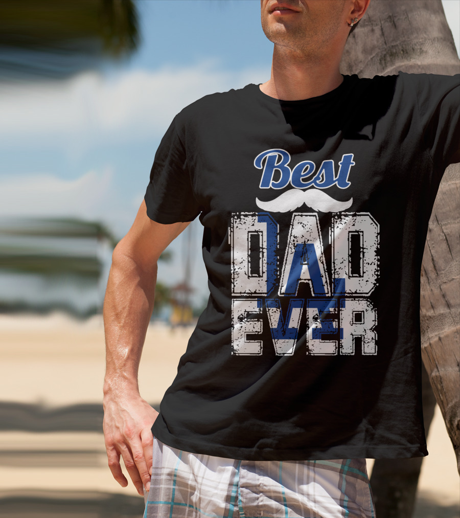 Best Dad Ever Dodgers T-Shirt