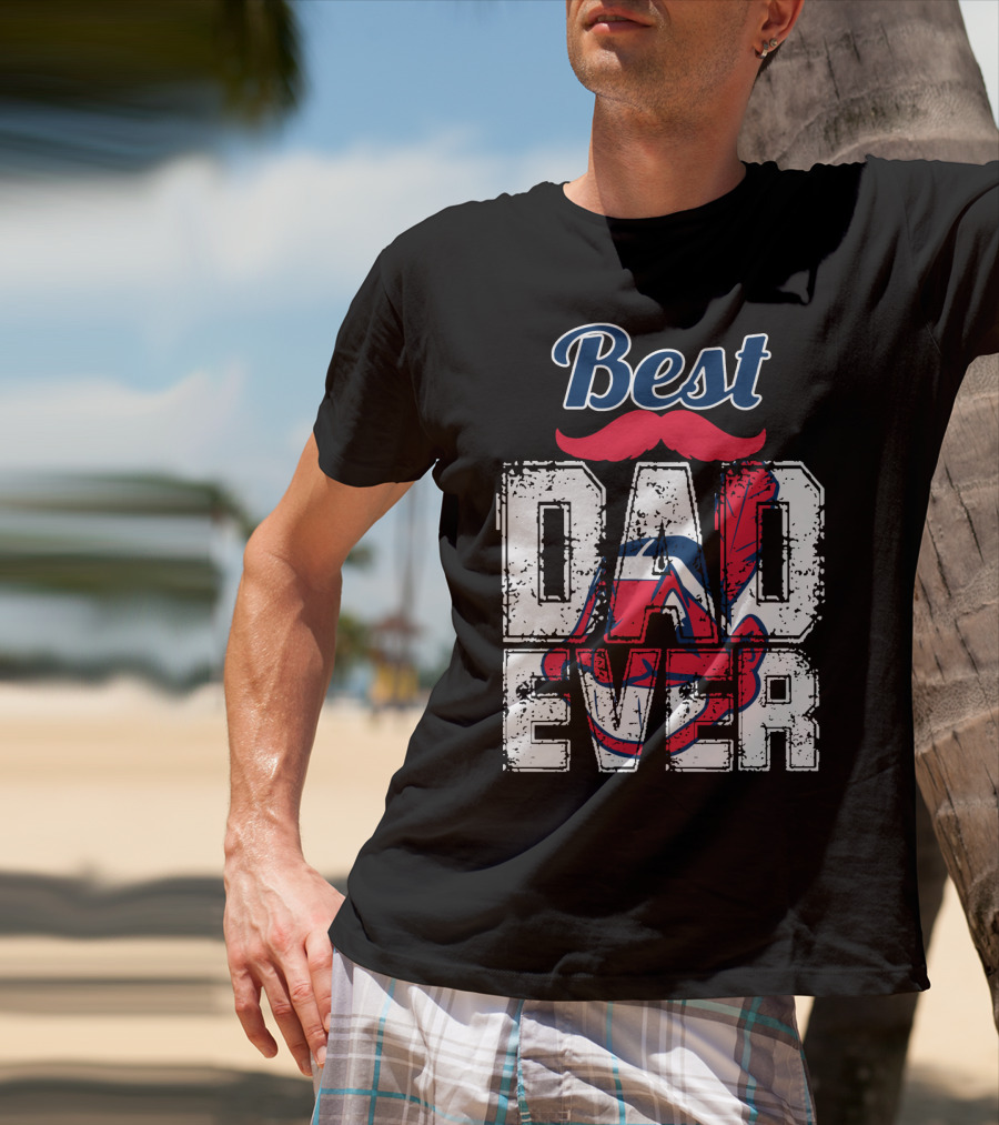 Best Dad Ever Indians Chief Wahoo T-Shirt