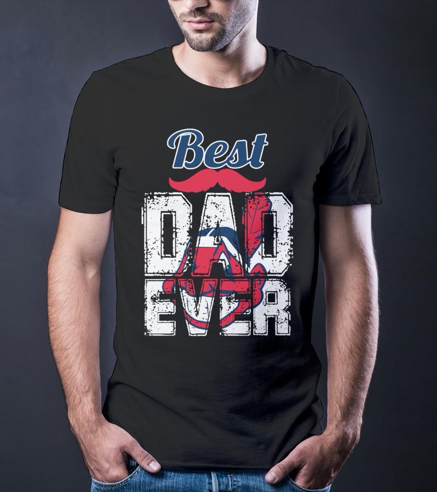 Best Dad Ever Indians Chief Wahoo T-Shirt