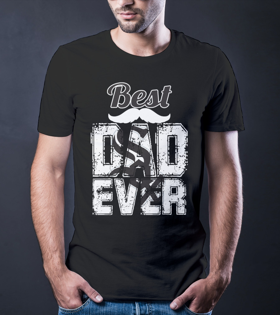 Best Dad Ever White Sox T-Shirt