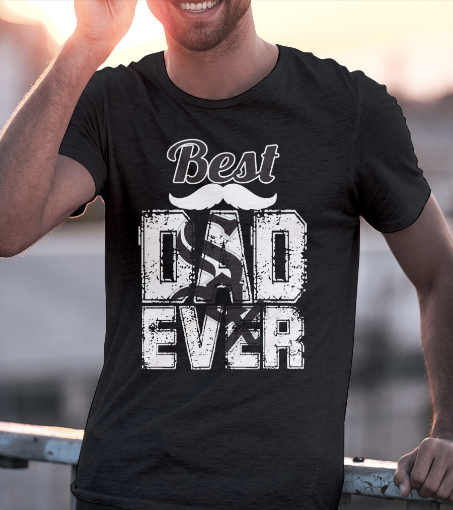 Best Dad Ever White Sox T-Shirt