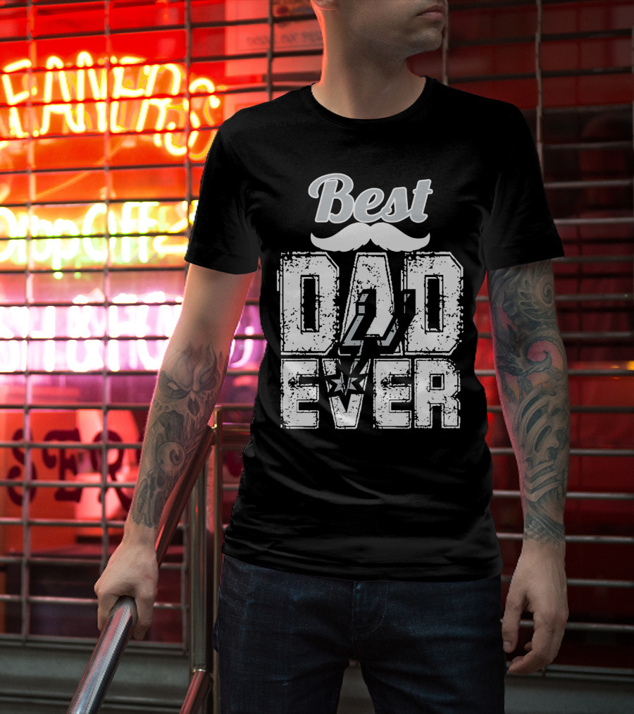 Best Dad Ever Spurs T-Shirt