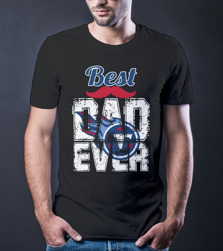 Best Dad Ever Titans Football T-Shirt