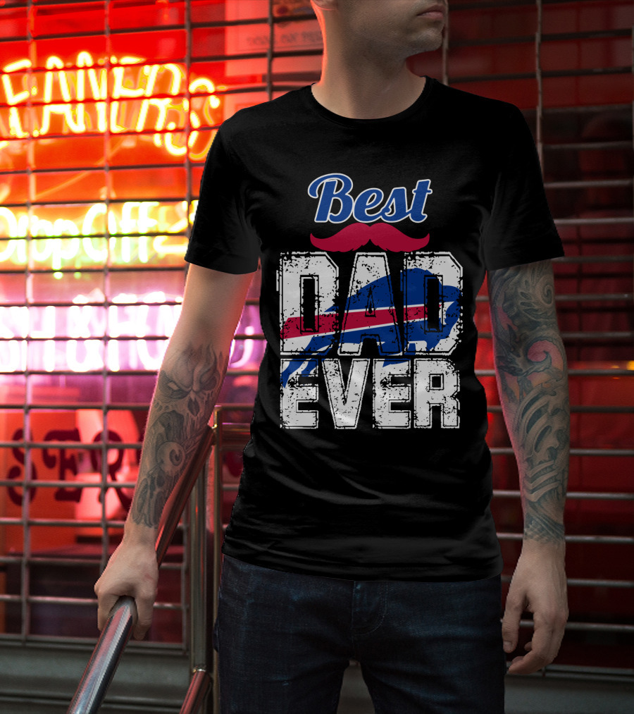 Best Dad Ever Bills Football T-Shirt