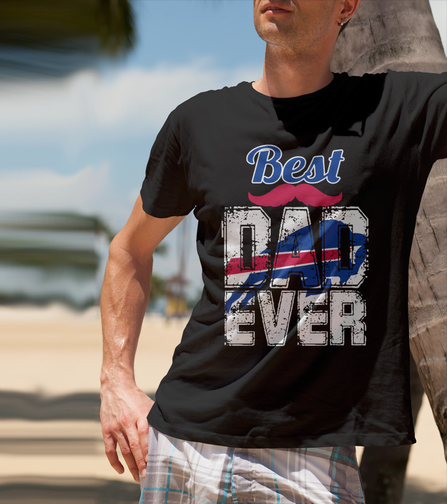 Best Dad Ever Bills Football T-Shirt