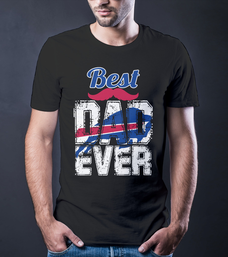 Best Dad Ever Bills Football T-Shirt