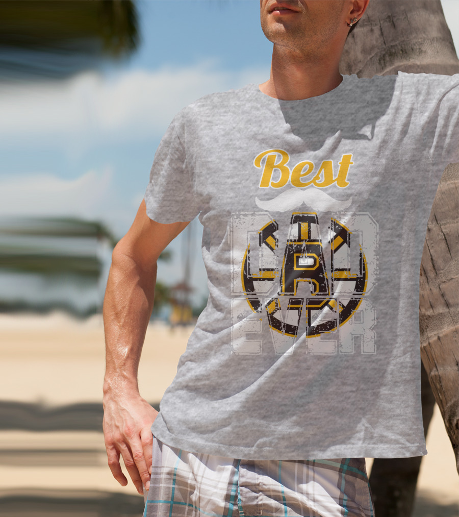 Best Dad Ever Bruins T-Shirt
