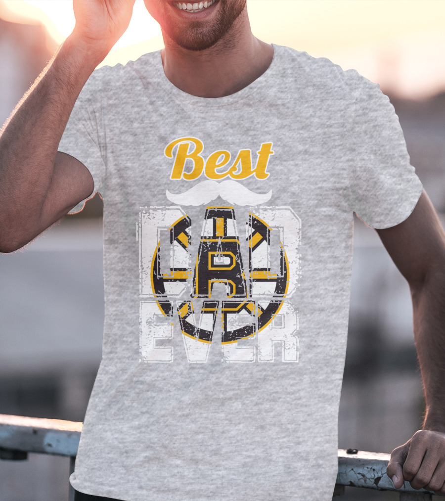 Best Dad Ever Bruins T-Shirt