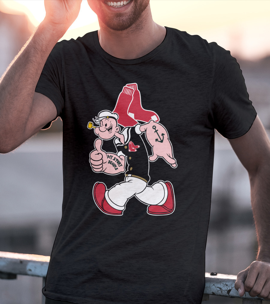 Boston Red Sox Popeye My Story Begins T-Shirt