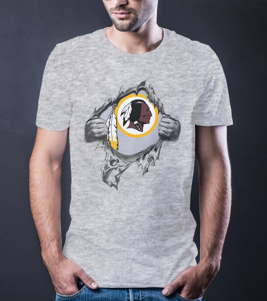 Washington Redskins Ripped Through T-Shirt