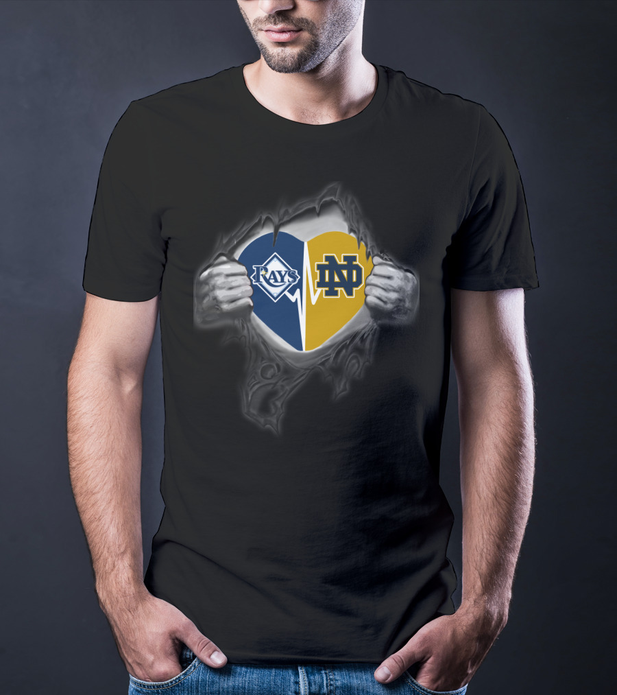 Rays Heart Notre Dame Nd T-Shirt