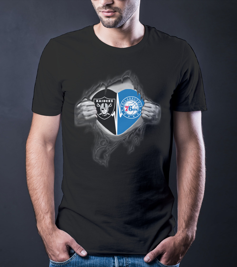 Raiders Philadelphia 76ers Fusion T-Shirt