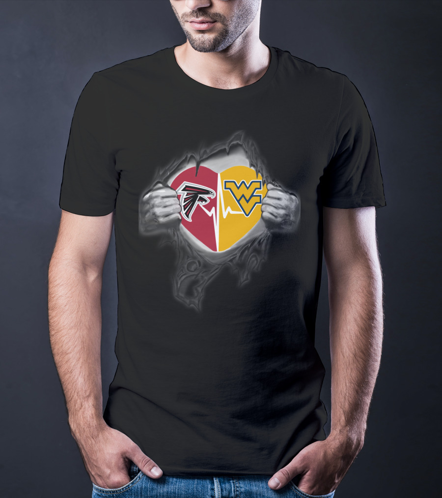 Falcons Heartbeat West Virginia Mountaineers Fan Merchandise T-Shirt