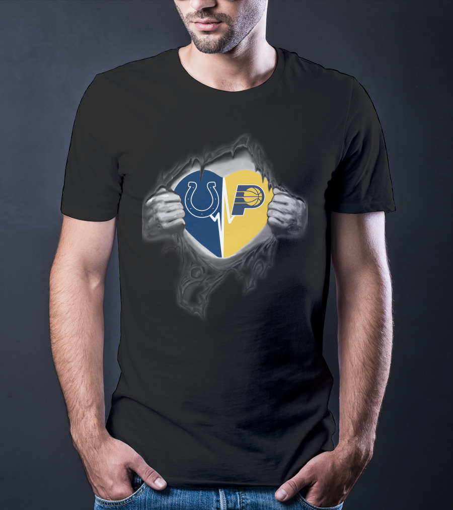 Heart Of Indiana Colts Pacers Fusion T-Shirt