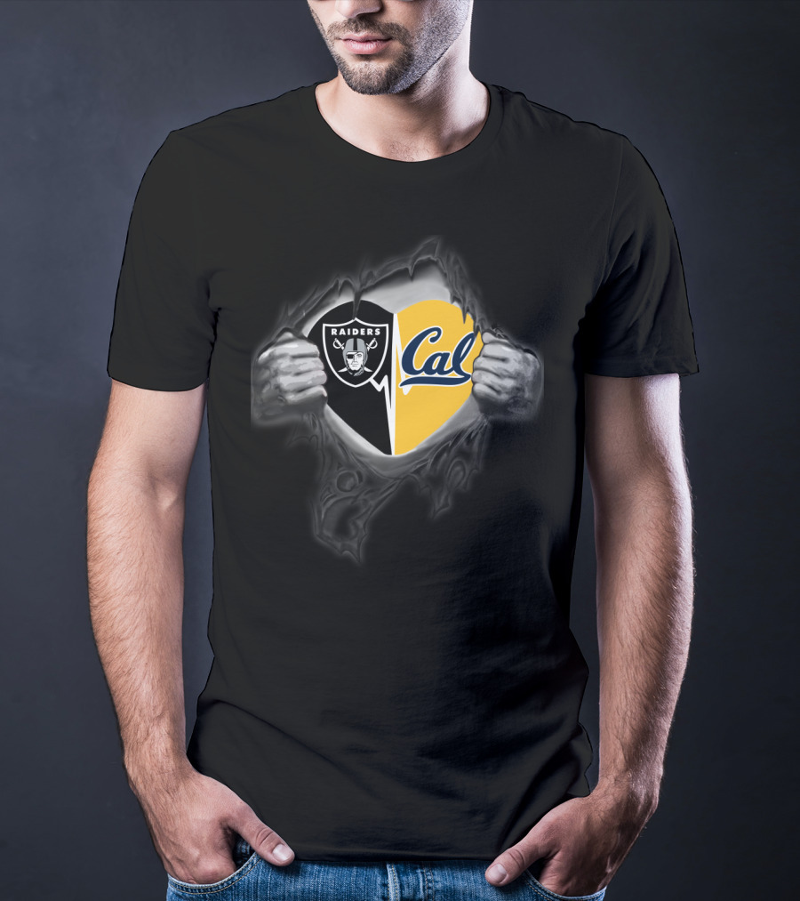 Raiders Cal Golden Bears Fan Pride Fusion T-Shirt