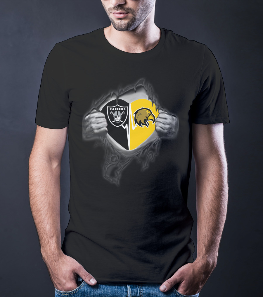 Raiders Los Angeles Golden Eagles Dual Shield T-Shirt