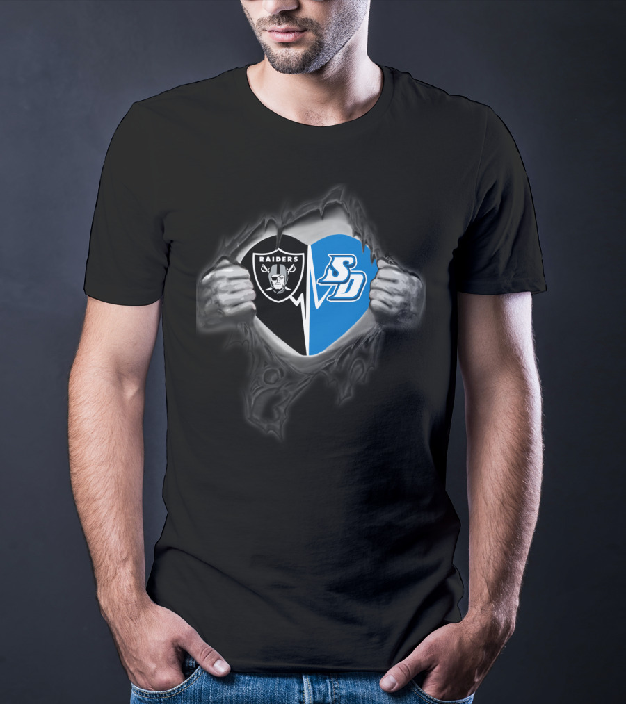 Raiders San Diego Toreros Rip Effect Dual T-Shirt