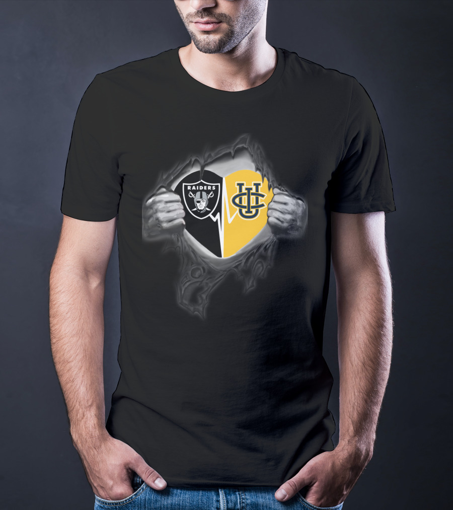 Raiders Uc Irvine Anteaters Logo Mashup T-Shirt