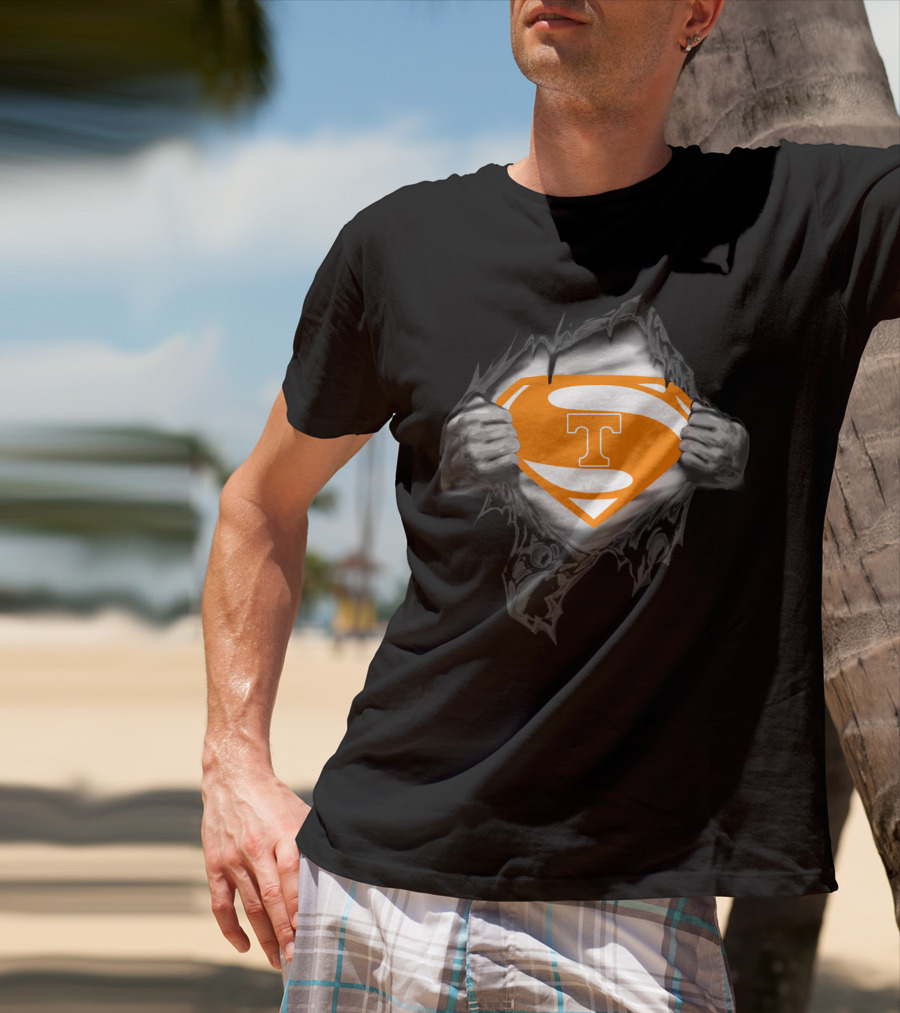 Tennessee Volunteers Superman Shield T-Shirt
