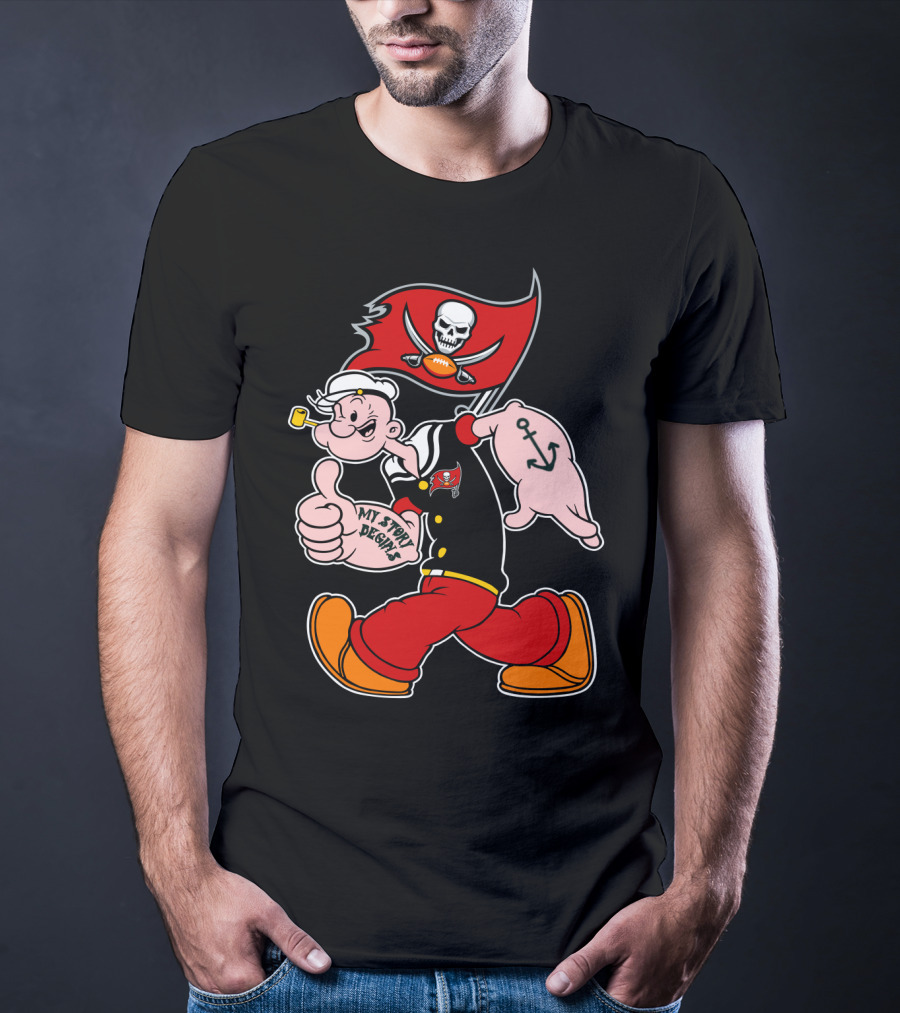 Tampa Bay Buccaneers Popeye My Story Begins T-Shirt