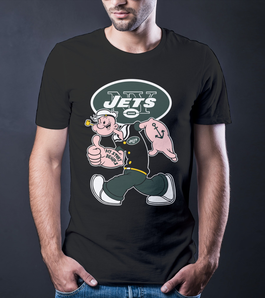 New York Jets Popeye My Story Begins T-Shirt
