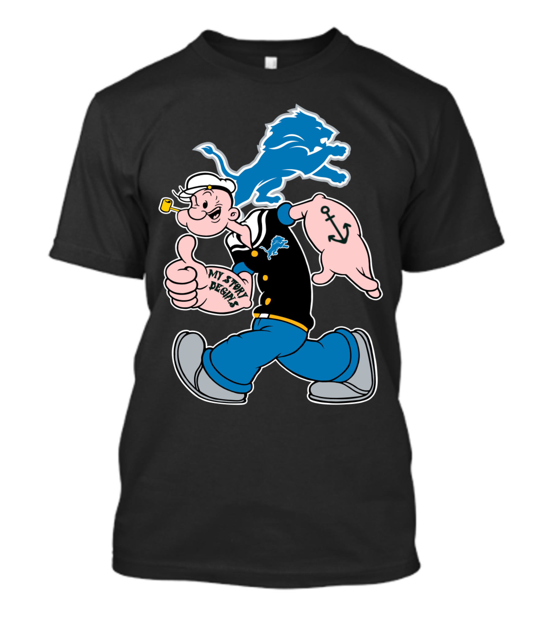 My Story Begins Detroit Lions T-Shirt