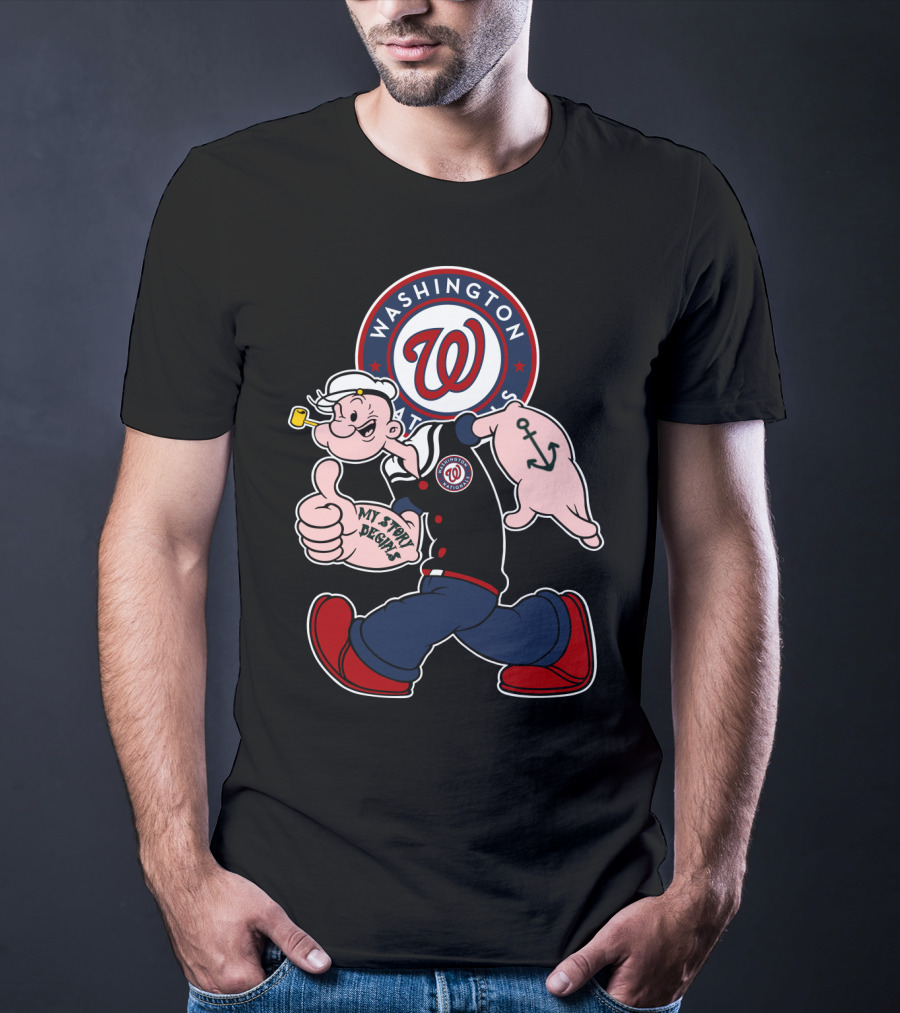 Washington Nationals Popeye My Story Begins T-Shirt