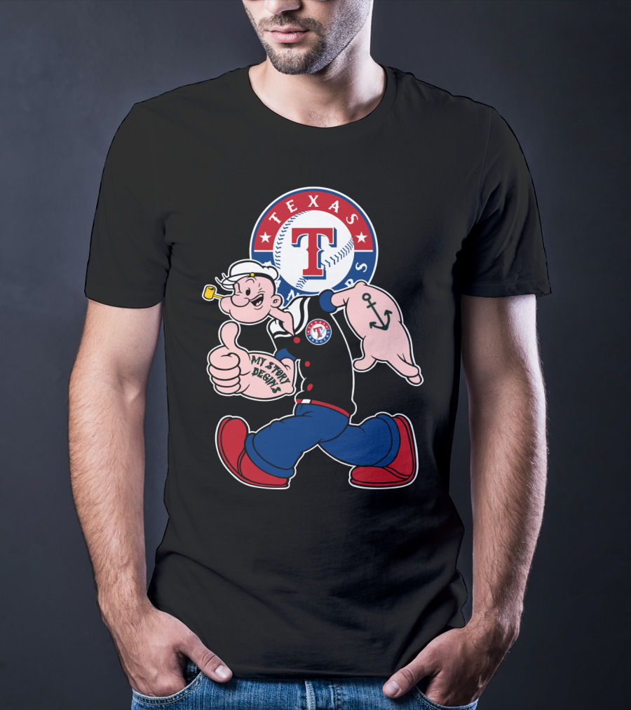 Texas Rangers Popeye My Story Begins T-Shirt