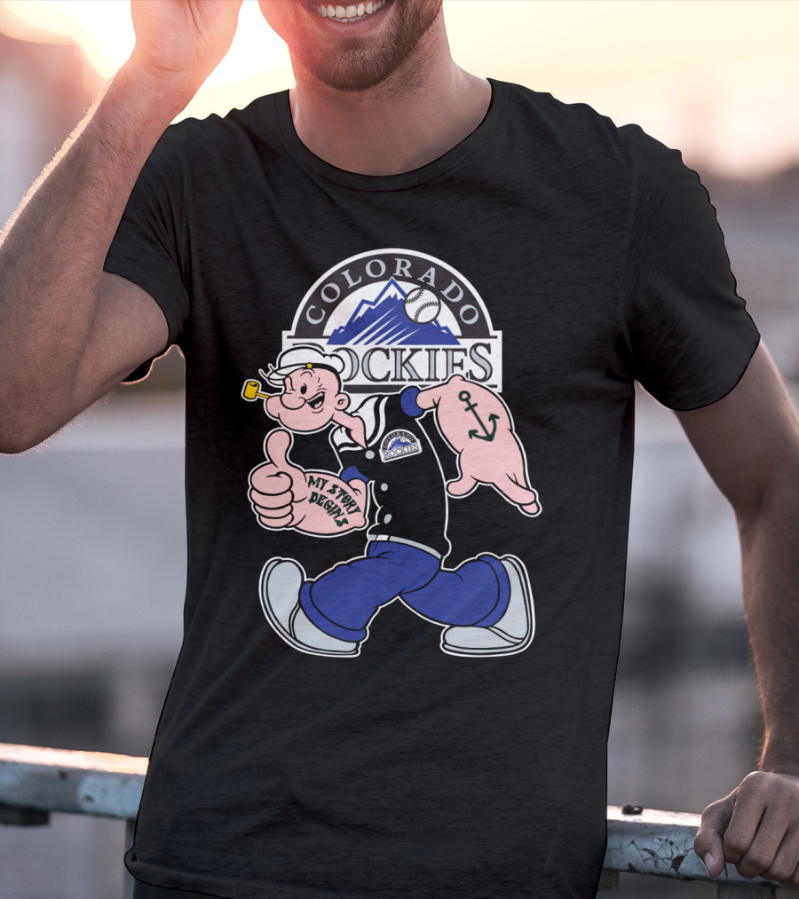 Colorado Rockies Popeye My Story Begins T-Shirt