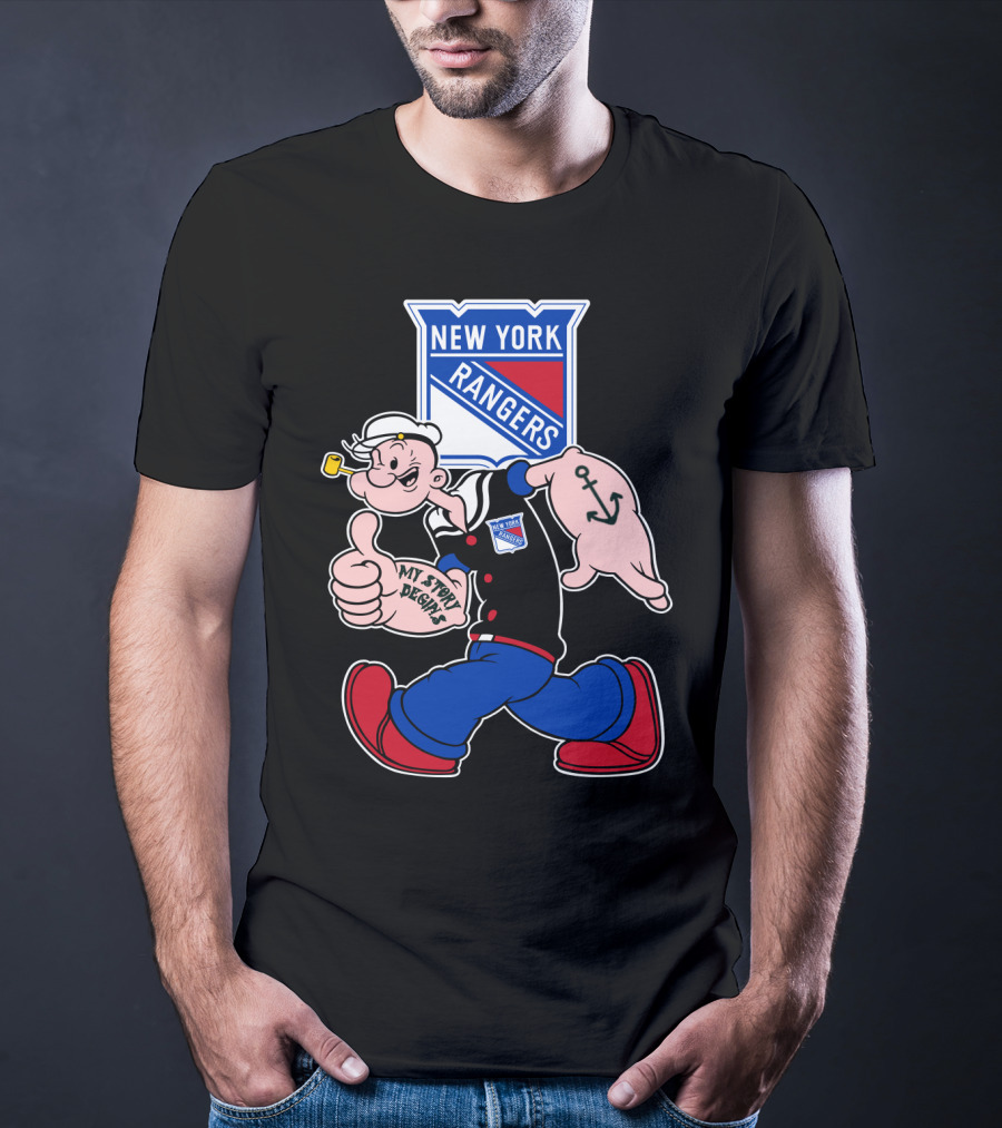 New York Rangers Popeye My Story Begins T-Shirt