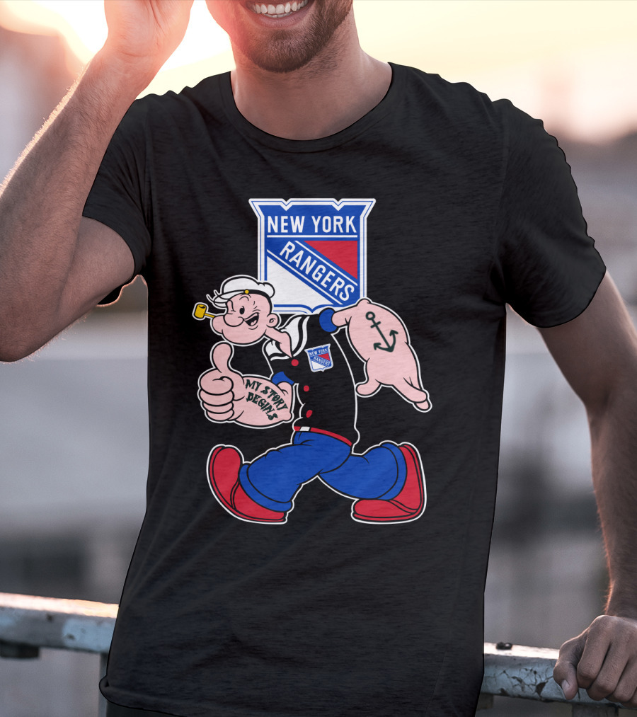 New York Rangers Popeye My Story Begins T-Shirt
