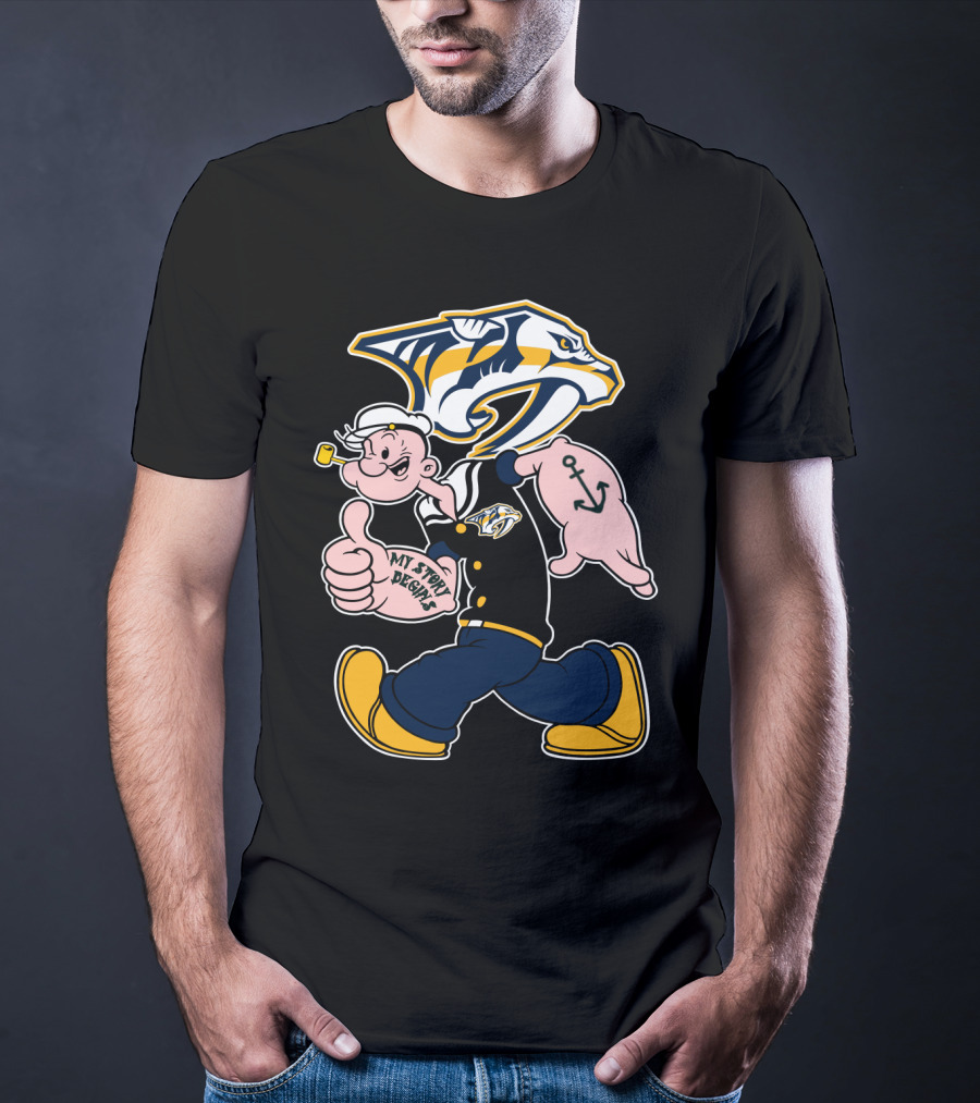 Nashville Predators Popeye My Story Begins T-Shirt