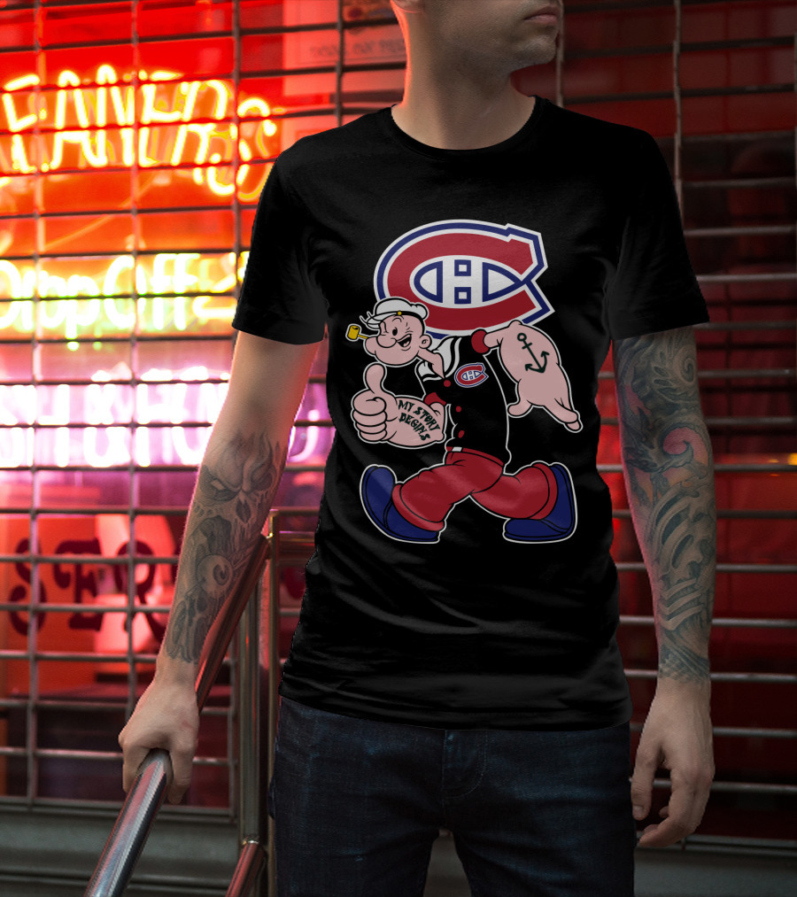 Montreal Canadiens Popeye My Story Begins T-Shirt