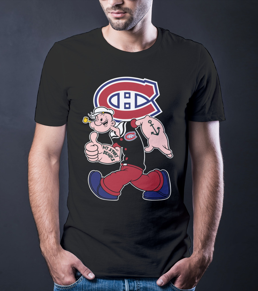 Montreal Canadiens Popeye My Story Begins T-Shirt