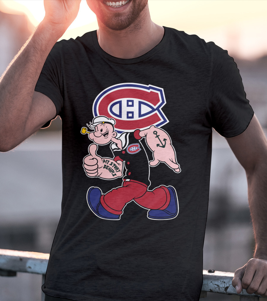 Montreal Canadiens Popeye My Story Begins T-Shirt